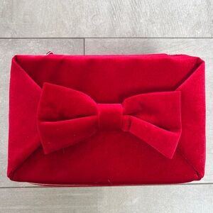 NWT gorgeous red velvet train case - cosmetics? Jewelry? Scarves? You decide!